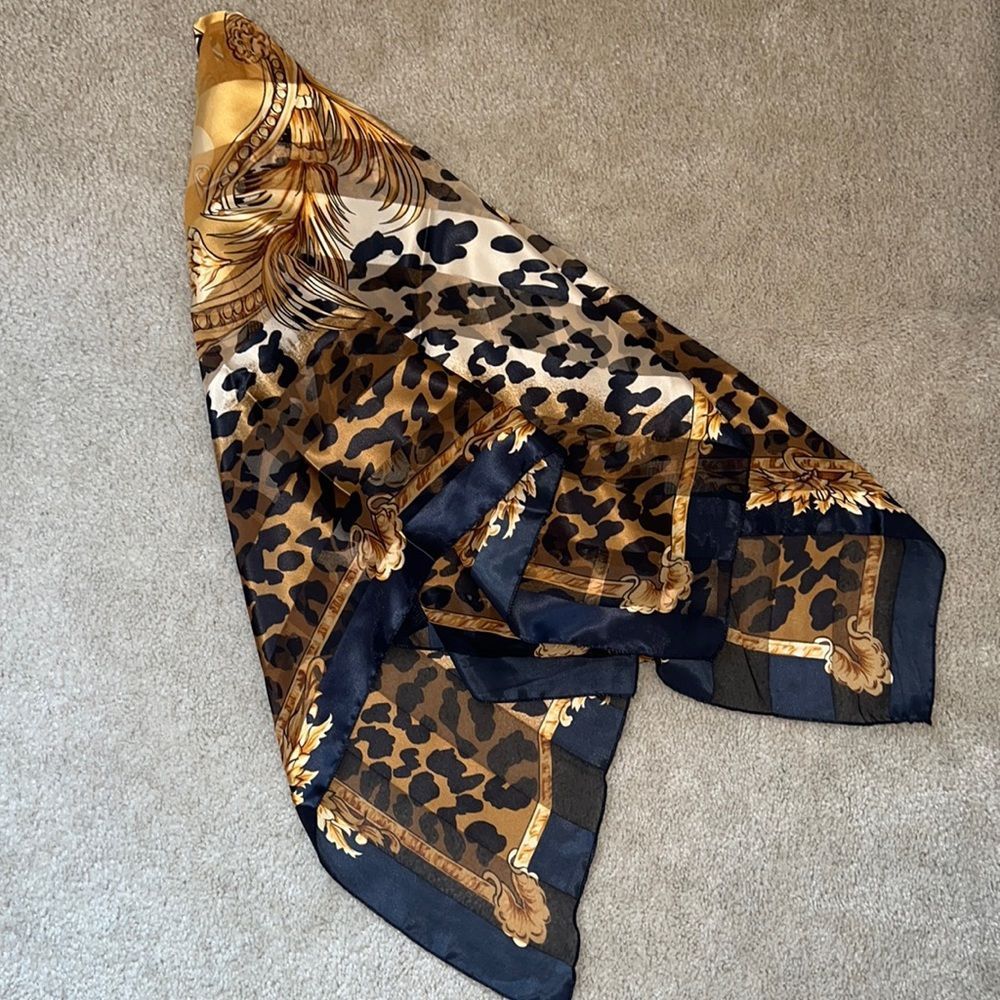 Sheer animal Print Scarf - NWOT
